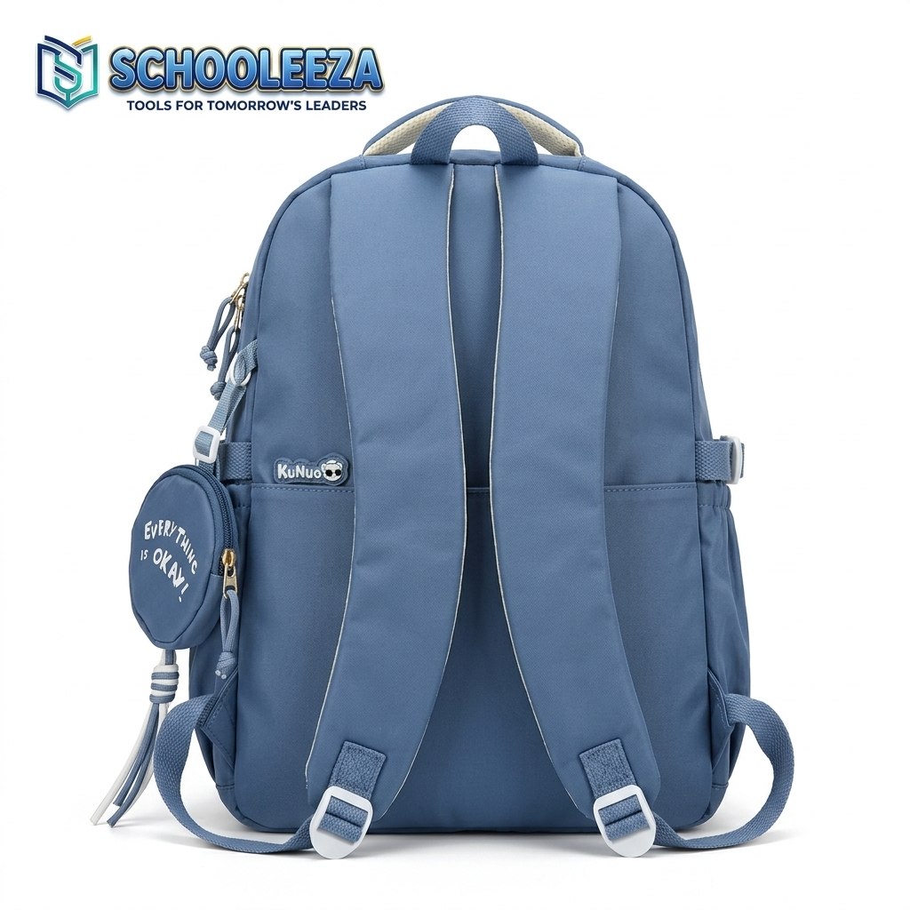 Two-Tone Blue & Off-White Explorer Backpack - Image 3