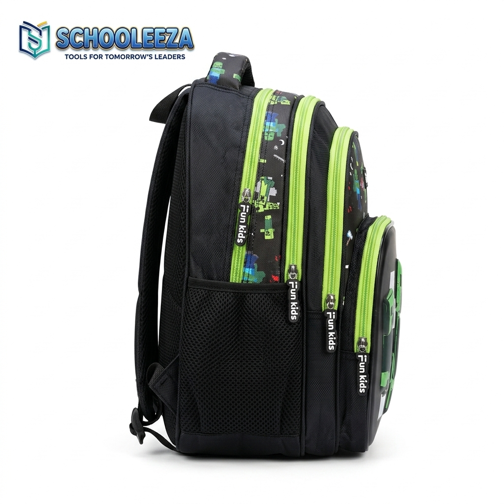 Fun Kids Minecraft Creeper Backpack - Image 2