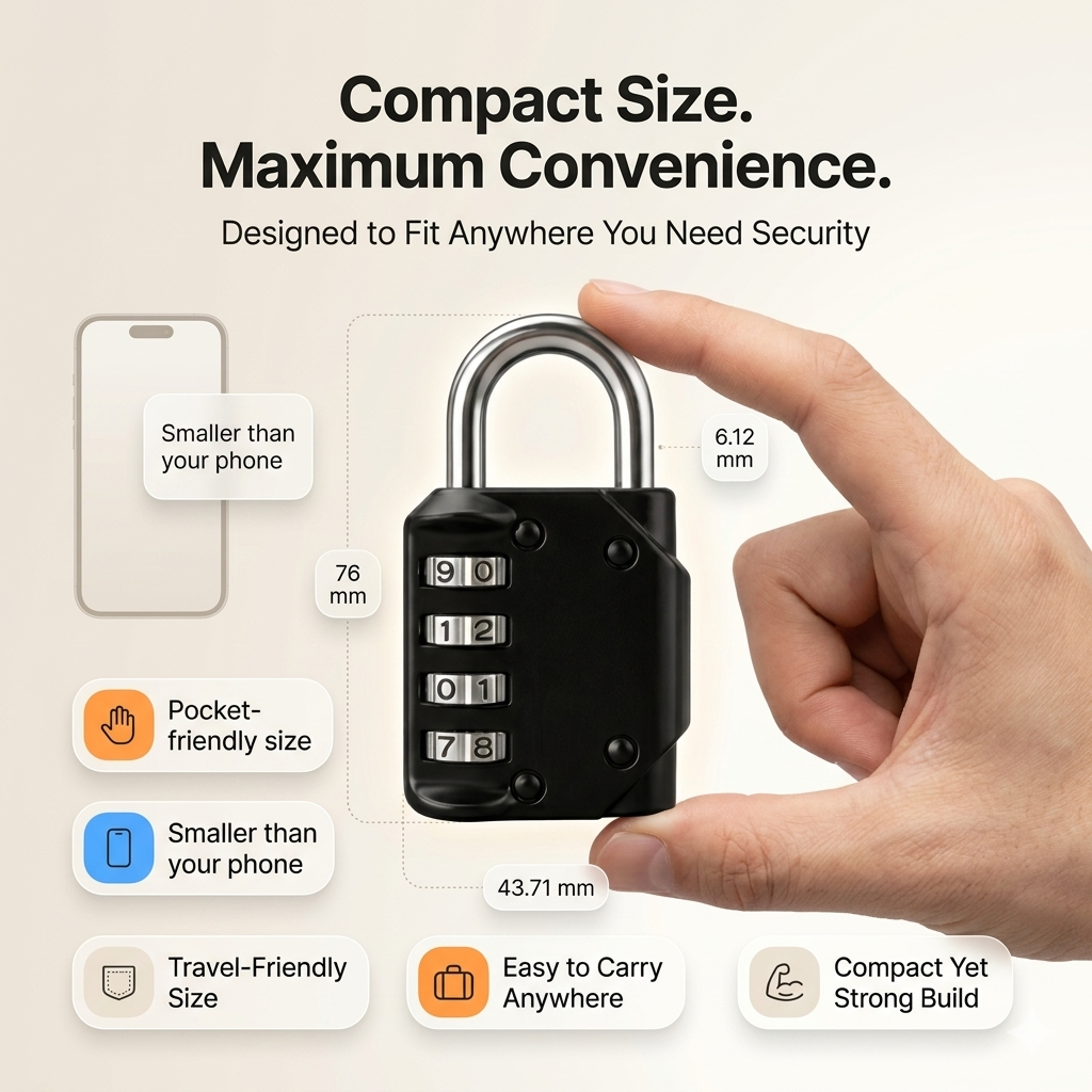 Heavy-Duty 4-Digit Combination Lock - Image 2