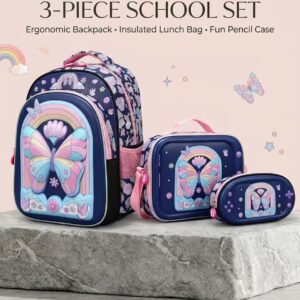 Magical Butterfly 3-Piece School Set