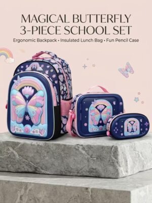 Magical Butterfly 3-Piece School Set