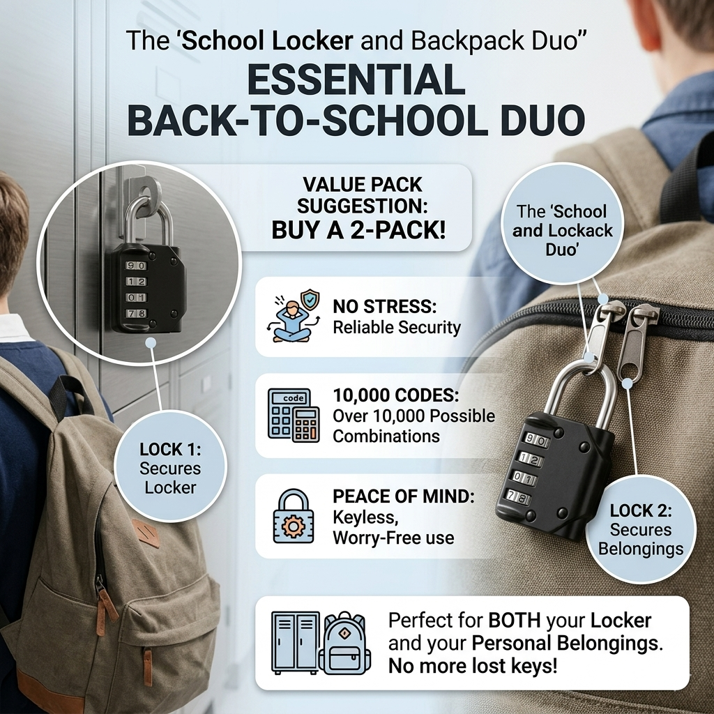 Heavy-Duty 4-Digit Combination Lock - Image 5