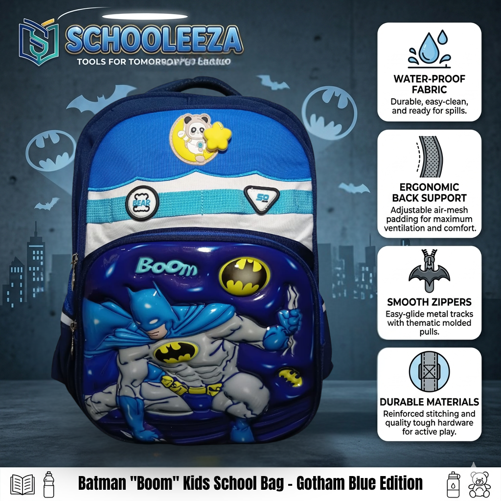 Batman "Boom" Kids School Bag - Gotham Blue Edition