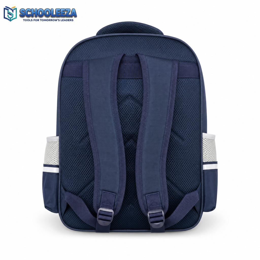 Happy Kids Backpack with Matching Pencil Pouch β Navy Blue - Image 3