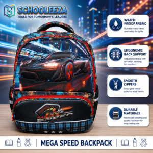 Mega Speed Hard Shell School Backpack