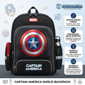 Avengers Captain America Premium Kids School Backpack