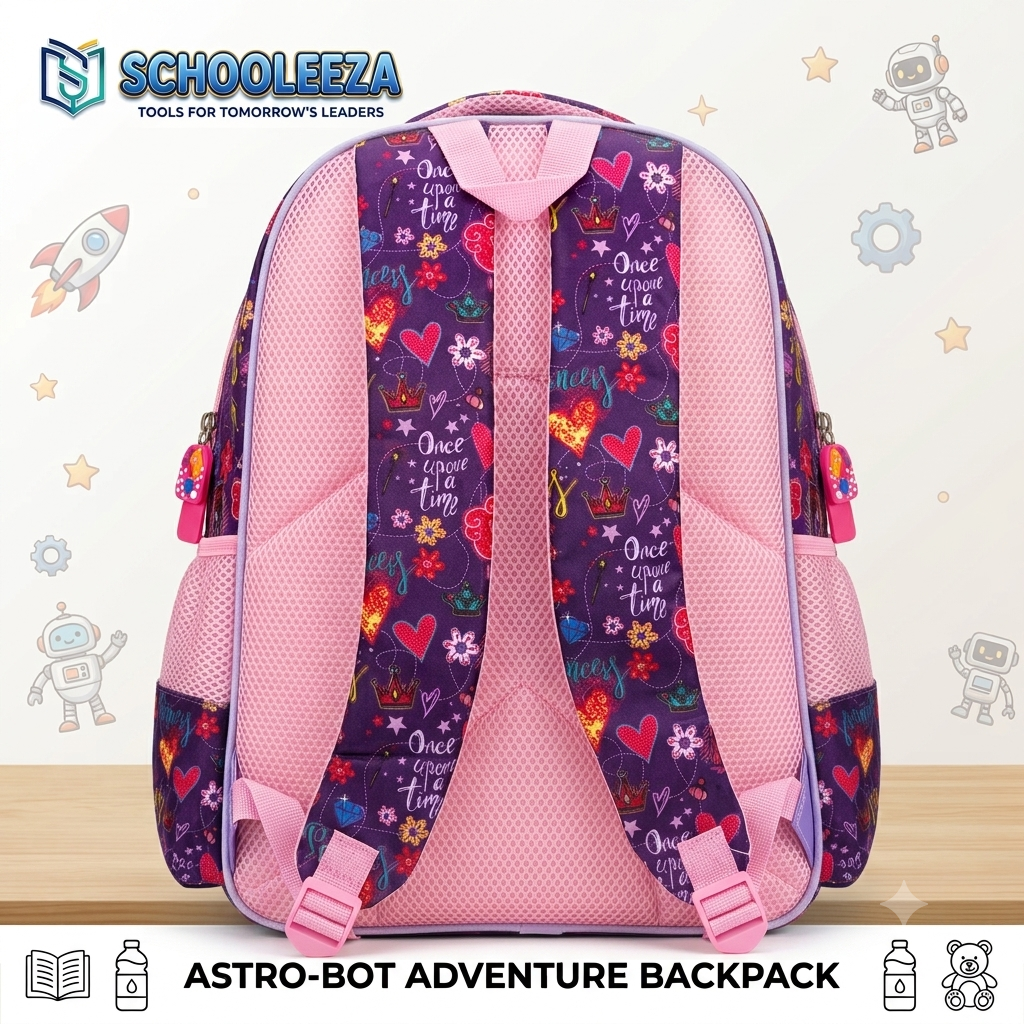 Golden Heart & Sparkling Pup Princess 3D Hardshell Backpack - Image 3