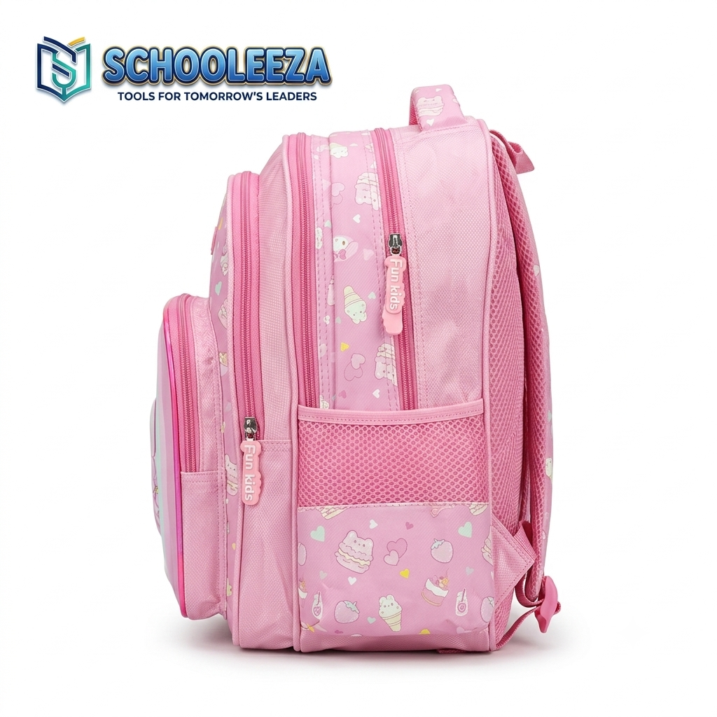 Pink Multi-Compartment Kids Backpack Bunny Edition - Image 2