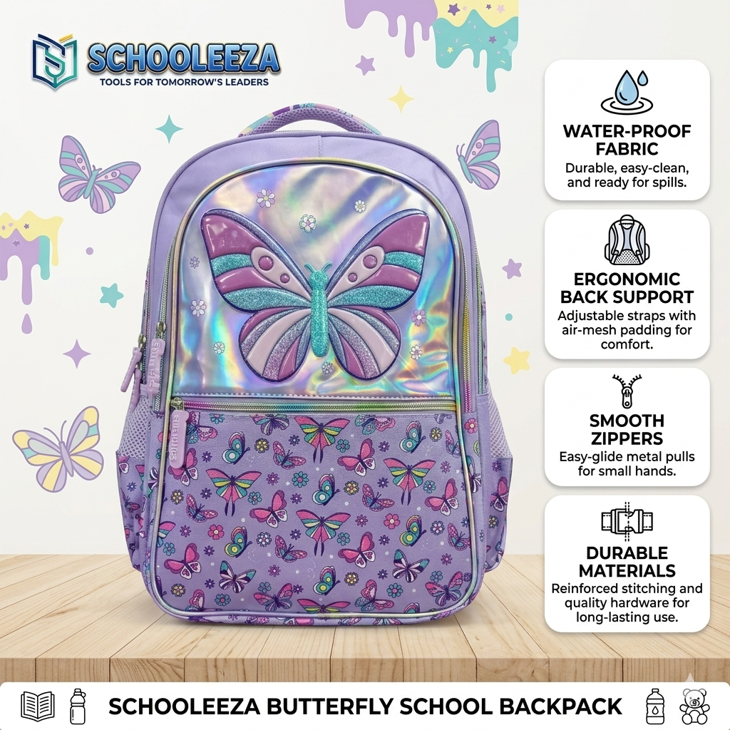 Schooleeza Butterfly School Backpack