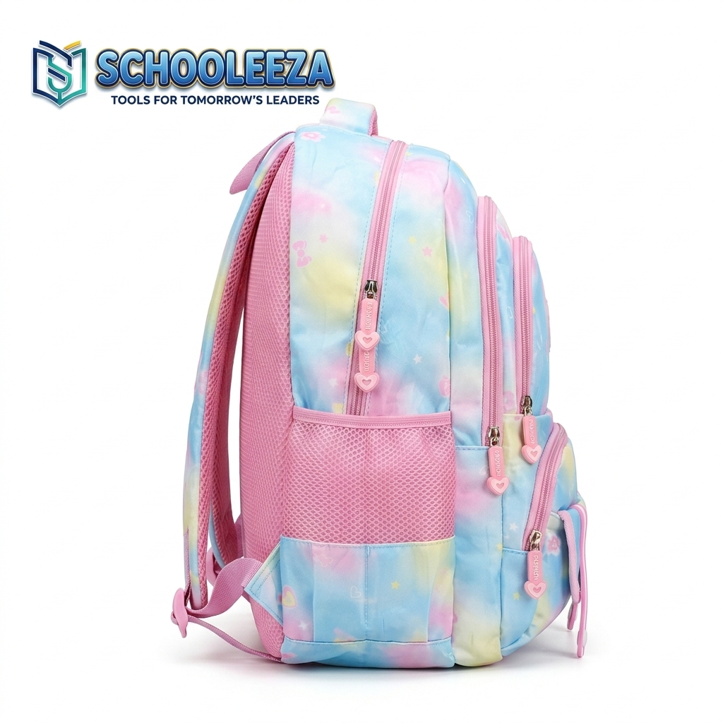 "Hello Girl" Pastel Tie-Dye Backpack - Image 2