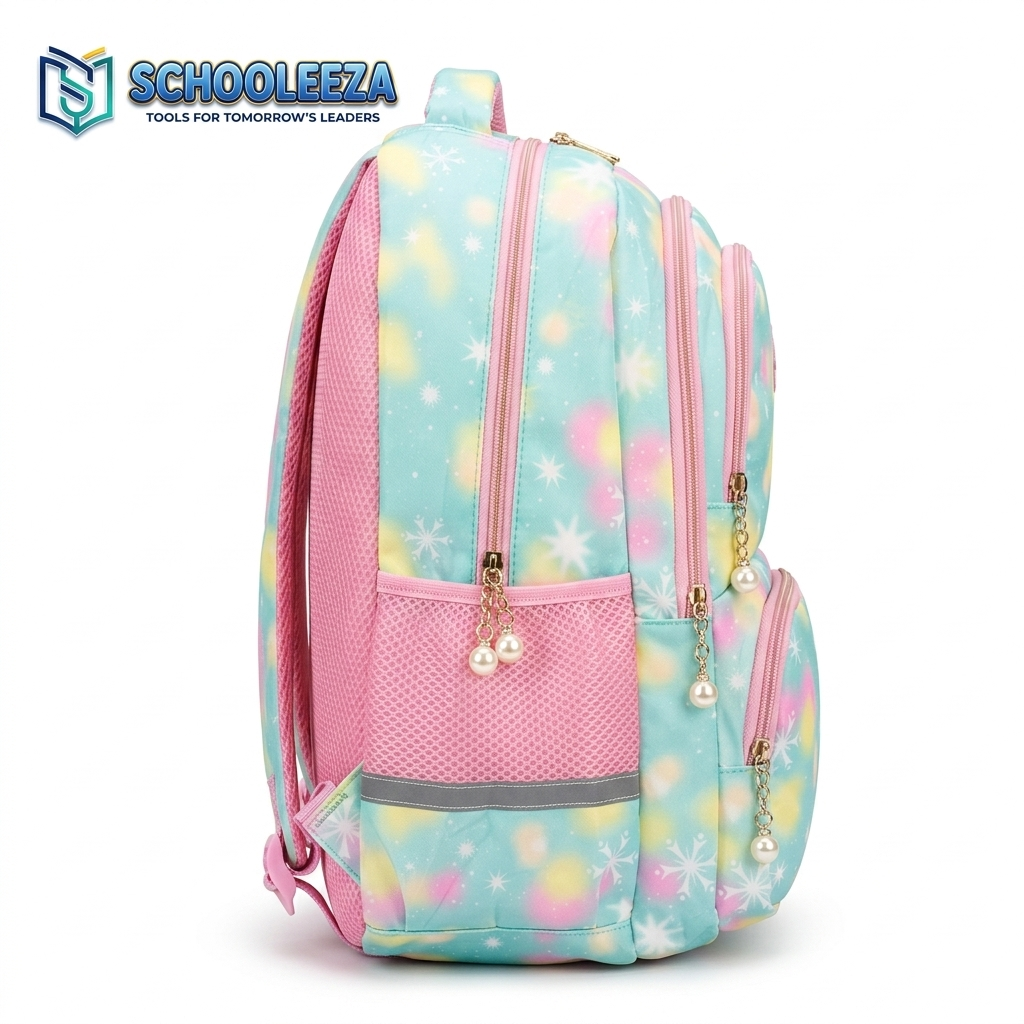 "Butterfly Galaxy" Dream-Theme Kids Backpack (Pastel Multi-Color) - Image 2