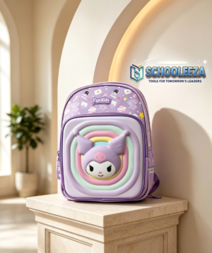 Pink Multi-Compartment Kids Backpack Bunny Edition