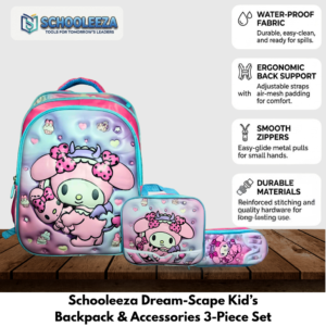 Dream-Scape Kids’ Backpack & Accessories 3-Piece Set
